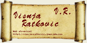 Višnja Ratković vizit kartica